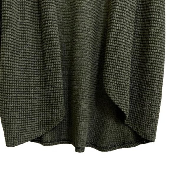 Allison Joy Olive Green Khaki Waffle Knit Cardigan - LNC - Picture 4 of 5